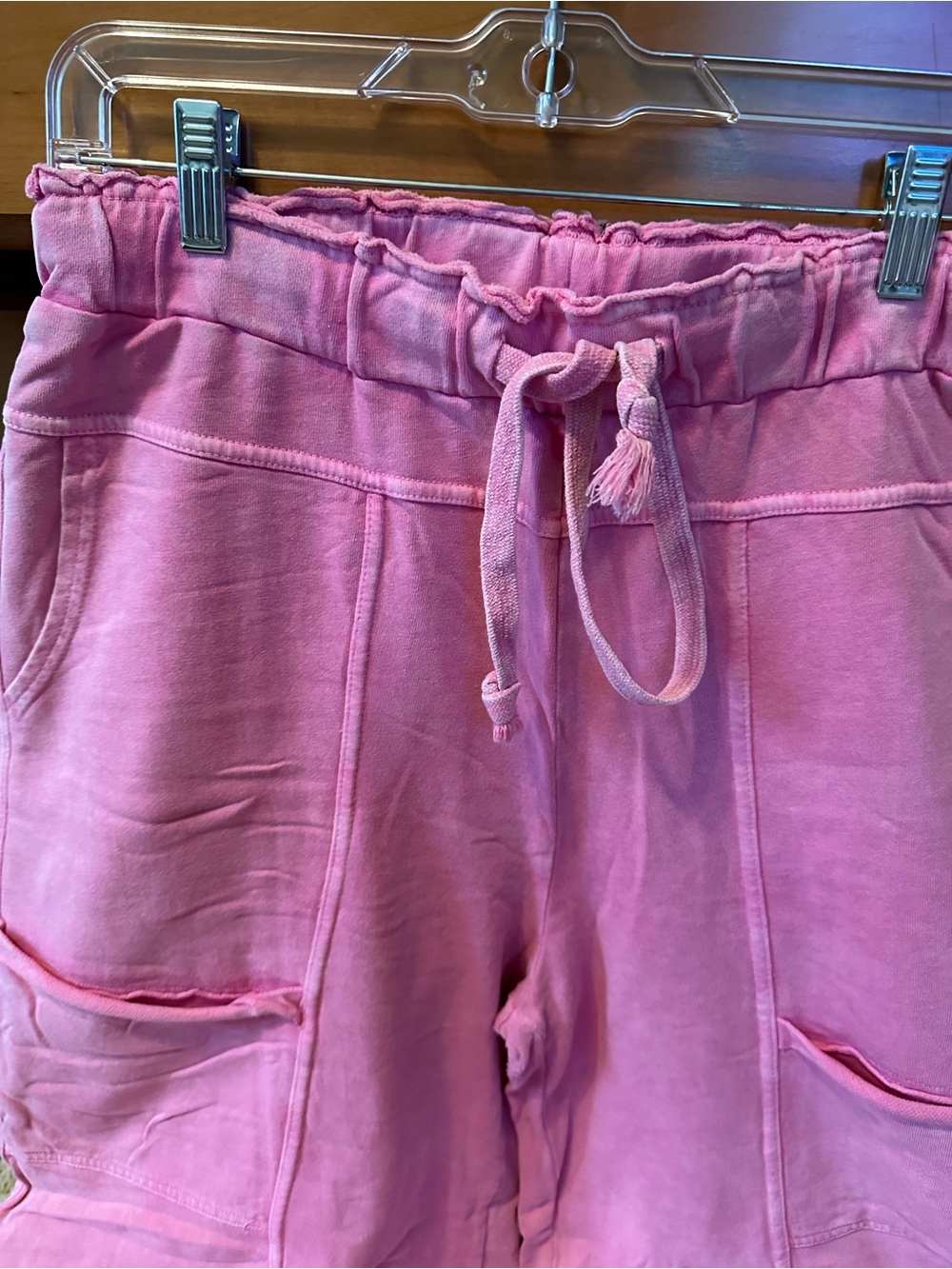 EASEL MINERAL WASHED WIDE LEG PANTS - Picture 6 of 7